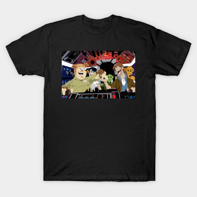 Space Parody Mix Up T-Shirt by CuddleswithCatsArt